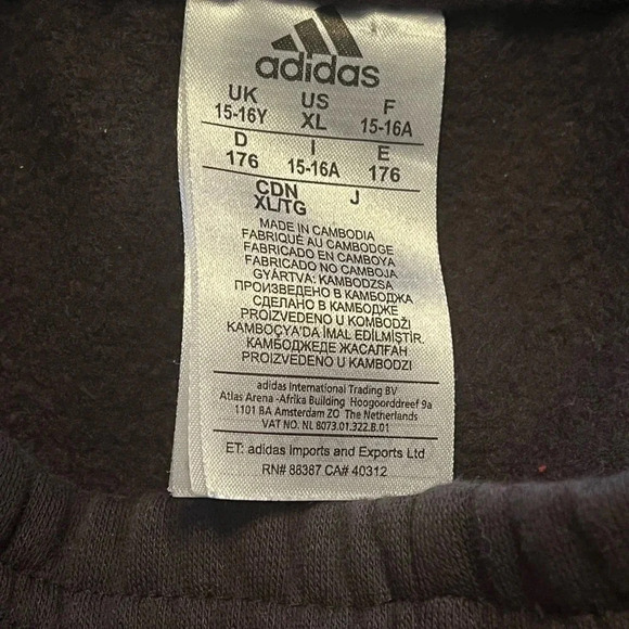 Adidas black Wide Leg Jogging pants size YXL‎ in EUC - Picture 8 of 8